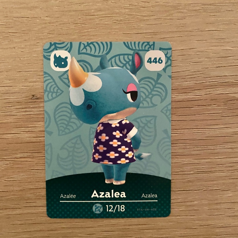 Animal crossing azalea amiibo card